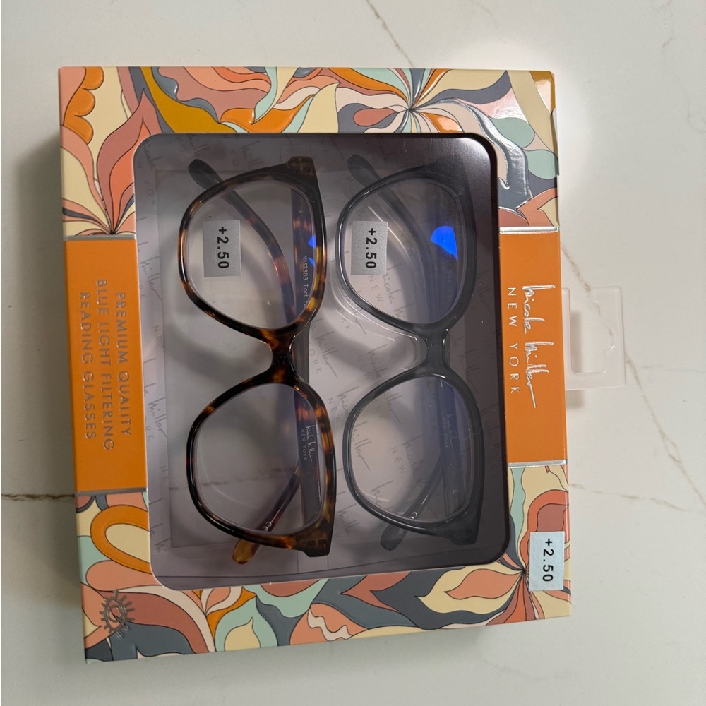 Nicole Miller Brown Tortoise Glasses